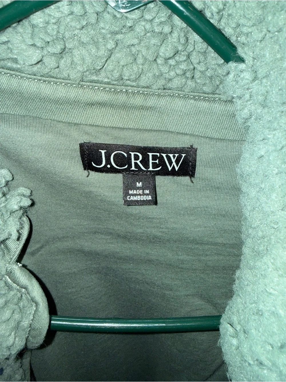 J. Crew Faux sherpa Barn Jacket